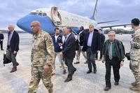 Joint Chiefs Chairman Gen. CQ Brown arrives at Little Rock Air Force Base