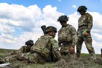 U.S. Army soldiers during exercises in Romania