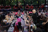 President Joe Biden toasts Kenyan President William Ruto during a State Dinner