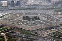 The Pentagon is seen in this aerial view