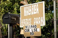 A sign marks the entrance of Kalaeloa Heritage Park