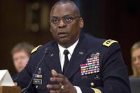 Then U.S. Central Command Commander Gen. Lloyd Austin III