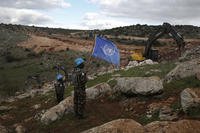 UN peacekeepers near the southern Lebanese-Israeli border