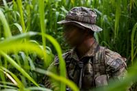 A Marine Raider conducts a tracking patrol