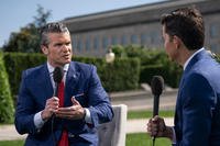Secretary of Defense Pete Hegseth is interviewed live by Will Cain
