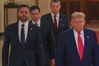 President Trump, Vice President Vance, Secretary of State Rubio and Defense Secretary Hegseth