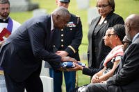Military funeral honors for retired U.S. Army Lt. Gen. Arthur Gregg