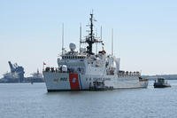 U.S. Coast Guard Cutter Tampa returns to its homeport