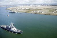 USS Stockdale leaves Naval Base Coronado