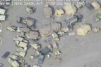 This U.S. Army command post, seen from a drone, is loaded with modern technology but uses a centuries-old structure.