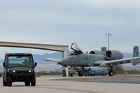 A-10C Thunderbolt II aircraft taxis