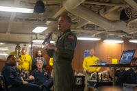 Fleet Master Chief John Perryman aboard the USS Harry S. Truman