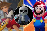 A collage of Sans (as seen in Super Smash Bros Ultimate) alongside two games that feel a lot like Undertale: Kingdom Hearts and Mario &amp; Luigi: Brothership.