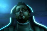 Adam laying down in Deus Ex Human Revolution (2011)