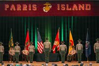 U.S. Marines on Marine Corps Recruit Depot Parris Island, S.C. become new drill instructors and earn their campaign covers as they graduate Drill Instructor School Class 2-26, on March 26, 2026. (U.S. Marine Corps Photo by Lance Cpl. Ayden Cassano)