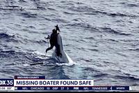 Man Clinging to Boat Rescued by Coast Guard