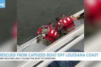 6 Rescued by Coast Guard from Capsized Boat Off Louisiana Coast
