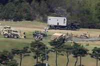The U.S. has set up a THAAD battery on a former golf course in South Korea. Army photo