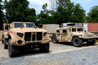 The Army and Marine Corps showed off its new Joint Light Tactical Vehicle at a test track at Marine Corps Base Quantico, Virginia, on June 14, 2017. (Photos by Matthew Cox/Military.com)