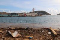 In response to Hurricane Irma, members of the U.S. Coast Guard transport supplies and provide medical services to St. Thomas, VI, September 10, 2017. (U.S. Army National Guard photo/Army Sgt. Priscilla Desormeaux)