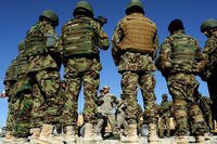 Afghan National Army troops