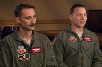 Capt. Joshua Wilson and Maj. Jeremy Gordon on CBS' 60 Minutes.