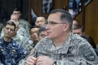 in this April 26, 2014 file photo, U.S. Army Gen. Curtis Scaparrotti speaks at the U.S. Army Garrison Yongsan, South Korea. (AP Photo/Carolyn Kaster, File)