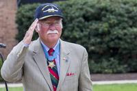 Retired Marine Col. Harvey Barnum joined Navy Secretary Ray Mabus on July 28, 2016, at Marine Barracks Washington, D.C., for an announcement that a destroyer would be named in Barnum's honor. (Photos courtesy Chi Nguyen/U.S. Marine Corps)