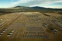 A northern aerial view of the “Boneyard” of the 309th Aerospace Maintenance and Regeneration Group at Davis-Monthan Air Force Base, Ariz. Tech. Sgt. Bennie J. Davis III/Air Force