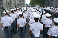 Members of the Class of 2019 join a ceremonial parade Aug. 15, 2015, at the U.S. Military Academy in West Point, N.Y. Jeremy Bunkley/U.S. Army