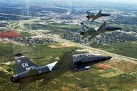 Euro-NATO Joint Jet Pilot Training student pilots fly in formation in the T-38 at Sheppard Air Force Base, Texas, in May 2016. U.S. Air Force photo/82nd Training Wing Public Affairs