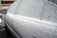 Ice on car.