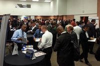 job fair panoramic photo