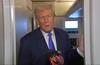 Trump, on Air Force One, Voices Optimism About Ukraine Negotiations