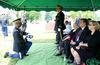 Military funeral Flag Presentation 