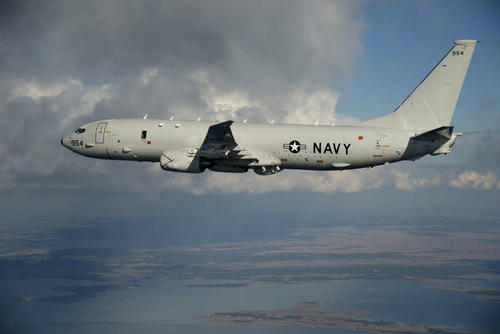The Navy's P-8A Poseidon antisubmarine aircraft, shown above. One Poseidon received a warning from the Chinese military during an Aug. 10 flight over the South China Sea. (US Navy photo)