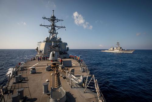 USS Carney is an Arleigh Burke-class guided-missile destroyer.