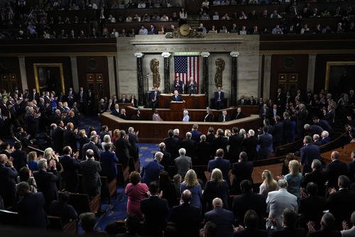 Joint meeting of Congress at the Capitol