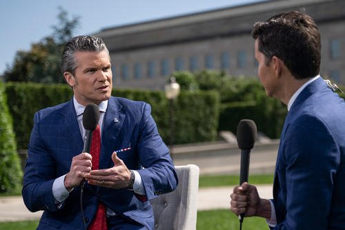 Secretary of Defense Pete Hegseth is interviewed live by Will Cain