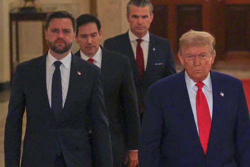 President Trump, Vice President Vance, Secretary of State Rubio and Defense Secretary Hegseth