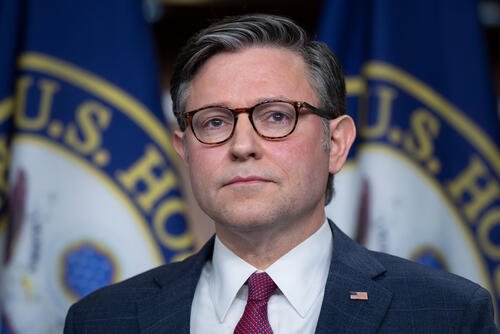 Speaker of the House Mike Johnson, R-La., prepares to speak to reporters following a strategy session with House Republicans, at the Capitol in Washington, Wednesday, Dec. 10, 2025. (AP Photo/J. Scott Applewhite)
