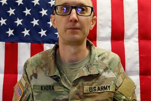 Army Reserve Captain, now Major Cody A. Khork, of Winter Haven, Florida (Facebook: Jaffer Abbas).